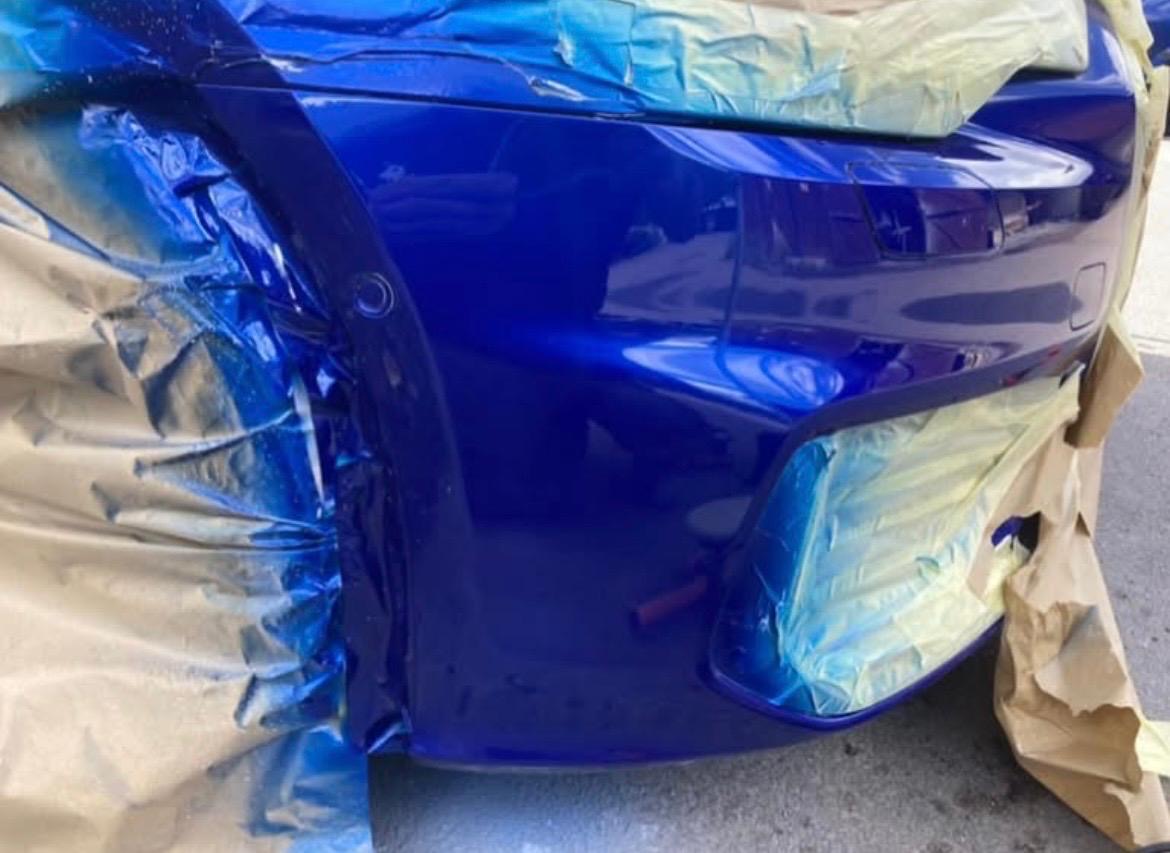 Audi S6 front · masked & freshly painted