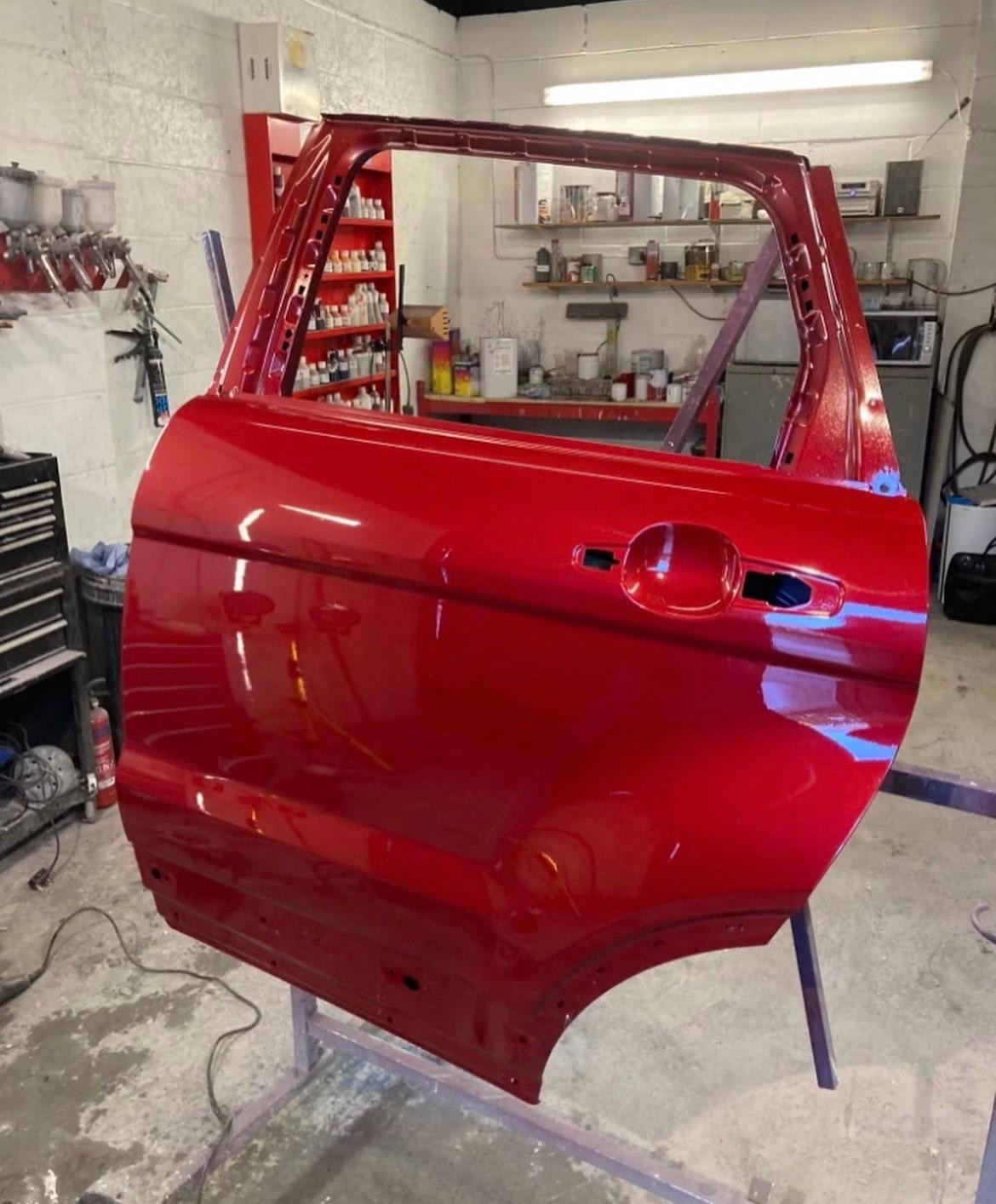 Rear door · fresh paint